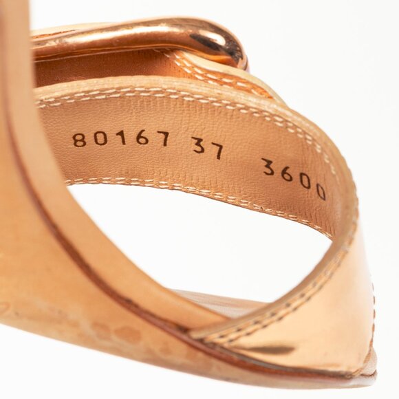 Giuseppe Zanotti Camel Leather Buckled Mule Sandals - Picture 11 of 11